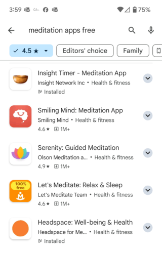 List of meditation apps